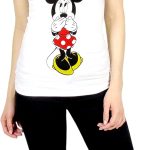 بلوزة بدون اكمام بتصميم ميني ماوس للنساء من ديزني