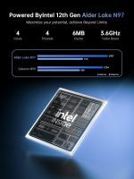 ⁦لابتوب كايجر 2025 بمعالج انتل رباعي النواة (حتى 3.6GHz)، 16GB DDR4 512GB SSD ويندوز 11، 15.6 انش IPS 1080P، هيكل معدني، USB3.2⁩ - الصورة ⁦2⁩
