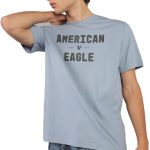 اميريكان ايغل تي شيرت للرجال جي اس SP25 من العلامة التجارية كور - سي في سي دي 180 + غسيل ناعم للغاية