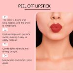 ⁦Peel Off Lip Liner, Matte Lip Stain, Natural Long Lasting, Transfer-Proof, Highly Pigmented,Red⁩ - الصورة ⁦3⁩
