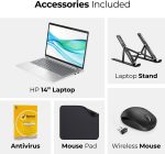 ⁦HP لابتوب برو بوك 440 G11 بشاشة 14 انش ومعالج انتل الترا 5-125U وذاكرة RAM DDR5 سعة 32GB وSSD 1TB وويندوز 11 برو (يتضمن حامل لابتوب + ماوس لاسلكي + مضاد للفيروسات + قاعدة ماوس) - 9Y7Q2ET⁩ - الصورة ⁦2⁩