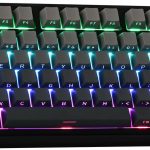 ايبوميكر كيبورد العاب ميكانيكي F75 من اولا، كيبورد العاب لاسلكية قابلة للتبديل السريع بنسبة 75% مع بطانة ومقبض من خمس طبقات، بلوتوث/2.4GHz/USB-C، RGB (اسود متدرج، مفتاح ليوبج ريبر)