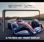 ⁦كوبت جوال A20 اندرويد 14 بشاشة مزدوجة 6.745 انش HD+IPS، معالج ثماني النواة، ذاكرة RAM 4GB + ذاكرة روم 128GB، كاميرا 48MP+16MP، بطارية 5100mAh، واي فاي ثنائي شرائح الاتصال شبكة 4G - اسود⁩ - الصورة ⁦4⁩