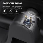 ⁦توسيتا حامل شحن وكابل متوافق مع نظارات راي بان ميتا الذكية - اسود، USB-C⁩ - الصورة ⁦3⁩
