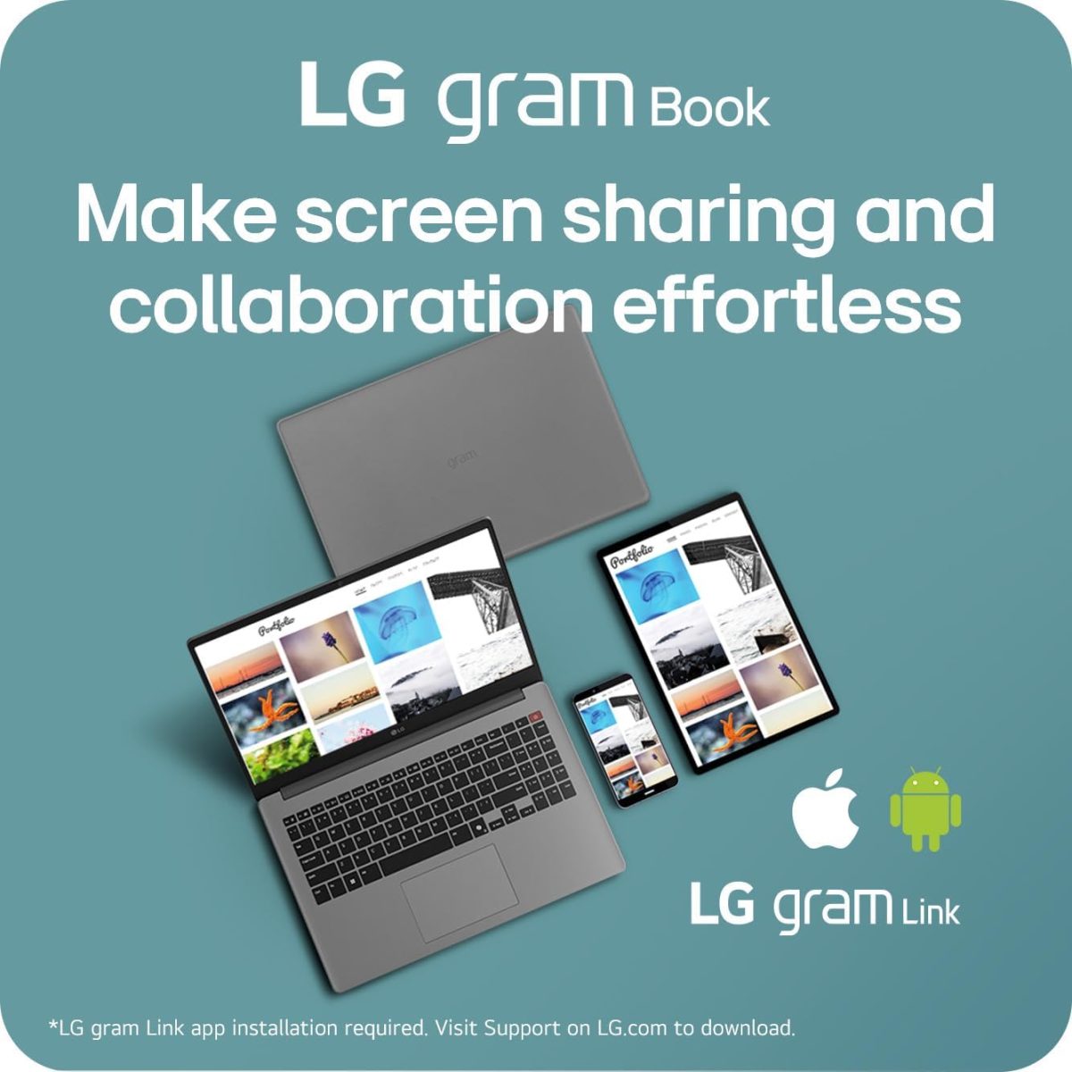 ⁦LG لابتوب جرام بوك خفيف الوزن 15 انش، معالج انتل كور i5-1334U، ويندوز 11 هوم، ذاكرة رام 8 جيجا، 256 جيجا اس اس دي - فضي تيتان⁩ - الصورة ⁦8⁩