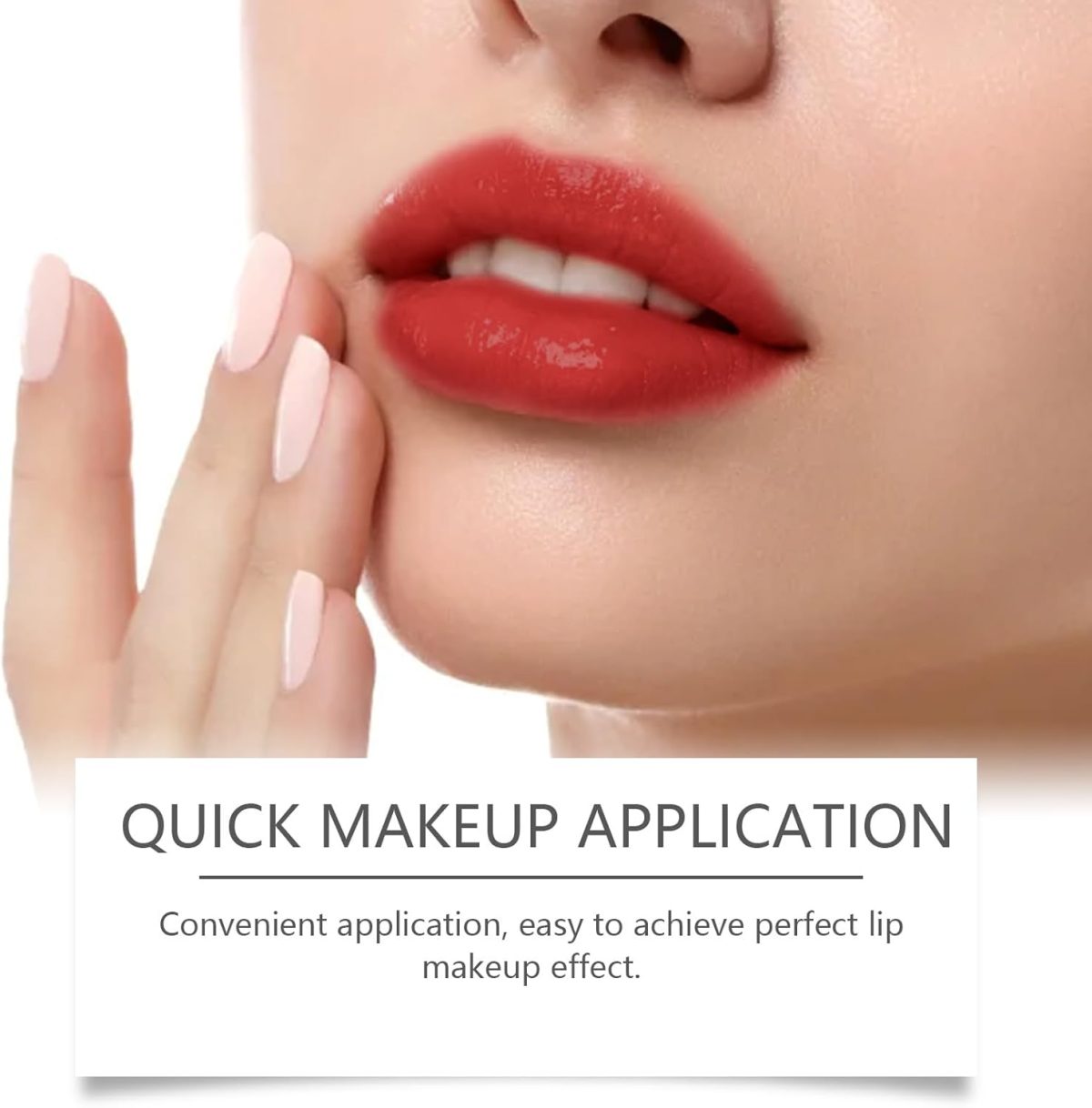 ⁦Peel Off Lip Liner, Matte Lip Stain, Natural Long Lasting, Transfer-Proof, Highly Pigmented,Red⁩ - الصورة ⁦4⁩
