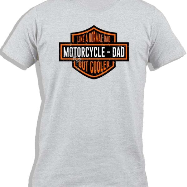 تي شيرت قطني مطبوع عليه عبارة Ay Cabron™ Harley Motorcycle Dad | Like A Normal Dad But Cooler | تعليق مضحك أمريكان دريم رايد للرجال