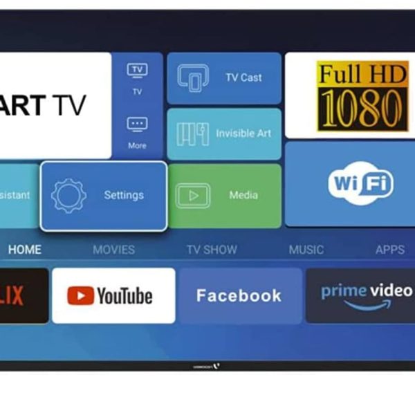 فيديوكون تلفزيون ذكي 43 بوصة FHD بنظام اندرويد 11 وجوجل بلاي ونتفليكس ويوتيوب وشاهد مدمج وبلوتوث وواي فاي، لون اسود، موديل E43EL1100 - ضمان كامل لمدة عام