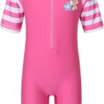 بدلة سباحة TFJH E للبنات 3-10 سنوات بحماية يو بي اف 50+ يو في – قطعة واحدة