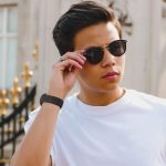 ⁦سيوسى سوار ساعة من النايلون الناعم 22 ملم متوافق مع ساعة سامسونج جالاكسي 46 ملم/ سامسونج جالاكسي ووتش 3 45 ملم/ جير اس 3 فرونتير/ كلاسيك، سوار معصم رياضي بديل للنساء والرجال (اسود)⁩ - الصورة ⁦3⁩