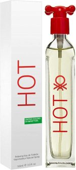 عطر هوت من بينيتون للنساء - او دو تويلت، 100 مل