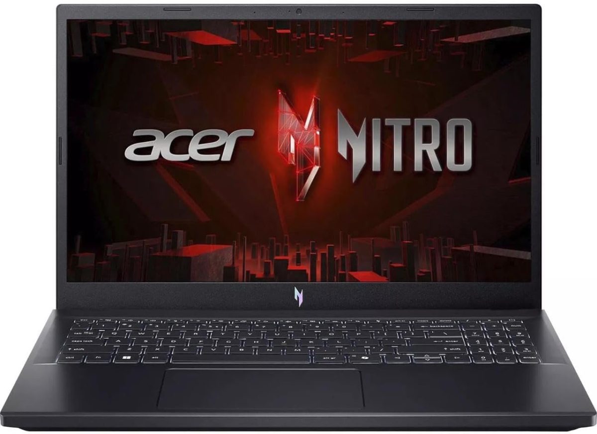 ⁦ايسر لابتوب العاب نيترو في بشاشة 15.6 انش FHD 144Hz ومعالج انتل 10 كور i7-13620H وبطاقة عرض مرئي انفيديا جيفورس RTX 4060 باضاءة خلفية و32GB RAM DDR5 و512GB SSD وويندوز 11 هوم مع كيبل HDMI⁩ - الصورة ⁦2⁩