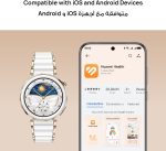 ⁦هواوي ساعة ذكية GT5 برو 46 ملم من واتش بتصميم بحواف حادة وعمر بطارية يصل الى 14 يوم، ساعة رياضية بمستوى احترافي، متوافقة مع iOS وAndroid، 3 اشهر هواوي Care+، اسود + هدايا⁩ - الصورة ⁦9⁩