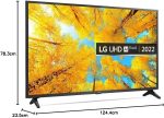 ⁦LG تلفزيون ذكي الترا اتش دي 4 كيه 55 بوصة سلسلة UQ7500، تصميم شاشة سينما 4K اكتيف HDR ويب او اس سمارت بتقنية الذكاء الاصطناعي ثينكيو - 55UQ75006LG (موديل 2022)⁩ - الصورة ⁦7⁩