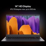 ⁦UOWAMOU 14" Laptop Windows 11 Pro - Intel N5095 Quad-Core, 8GB RAM 128GB SSD, WiFi 5/Bluetooth 5.0, Webcam Privacy Cover, Preloaded Office 2024 - Ultra-Portable⁩ - الصورة ⁦3⁩