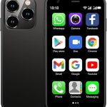 جوال ذكي صغير غير مقفل بتقنية 4G مقاس 3 انش، ثنائي شرائح الاتصال، كاميرا 2MPx+5Mpx، اندرويد 10.0 رباعي النواة (اسود)