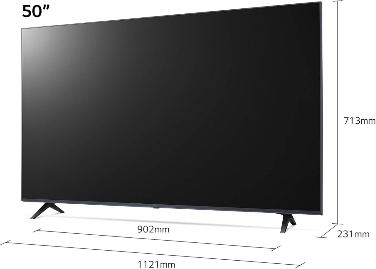 ⁦LG تلفزيون ذكي 50UP77006LB 50 بوصة 4K UHD HDR LED (موديل 2021) مع فري فيو بلاي، برايم فيديو، نتفليكس، ديزني+، مساعد جوجل ومتوافق مع اليكسا (مجدد)⁩ - الصورة ⁦8⁩