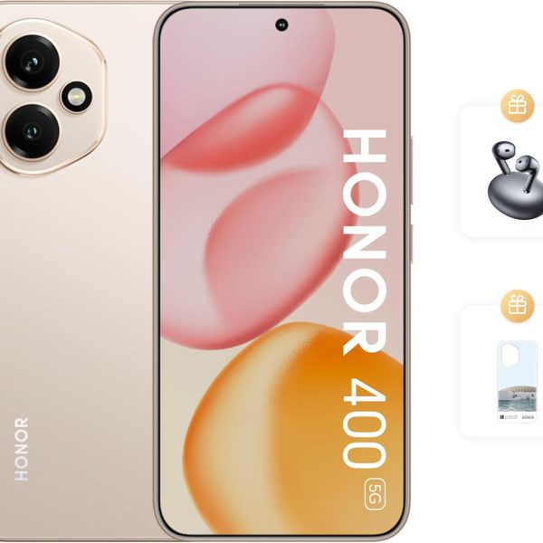اونر 400 شبكة الجيل الخامس 5G 12GB RAM 512GB ثنائي شرائح الاتصال مع سماعات اذن اونر Choice S7 مجانية وحافظة لوفر - اصدار الشرق الاوسط