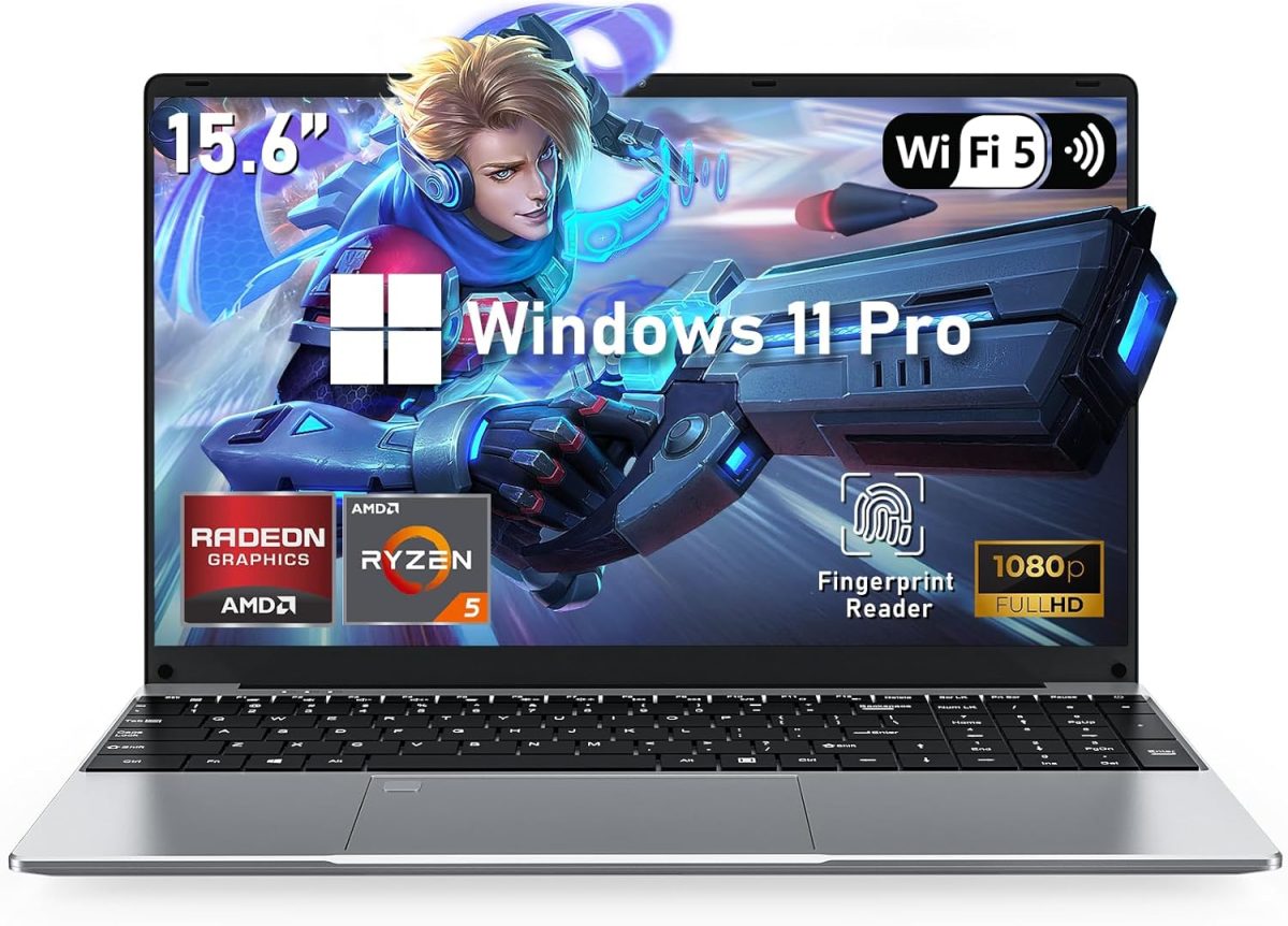 لابتوب العاب 15.6 انش من نايكلولو، ذاكرة RAM 32GB وSSD 1TB، معالج AMD رايزن 5 7430U 6C/12T (حتى 4.3Ghz)، بطاقة رسومات AMD راديون، شاشة 15.6 انش FHD 1920×1080، واي فاي 5، بلوتوث 5.0، كيبورد باضاءة