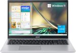 ايسر اسباير 5 A515-56-36UT، شاشة FHD 15.6 انش، معالج انتل كور i3-1115G4 الجيل 11، 4GB DDR4، ذاكرة مستديمة SSD 128GB، واي فاي 6، ويندوز 10 هوم (وضع S)