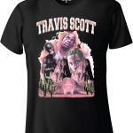 تي شيرت ترافيس سكوت، هيب هوب، راب جرافيك، 100% قطن، D-0016