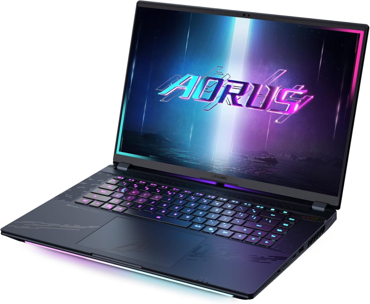 ⁦جيجابايت لابتوب اوروس ماستر 16 للالعاب - 240Hz 2560x1600 OLED - انفيديا جيفورس RTX 5070 Ti - انتل كور الترا 9 275HX - 1TB SSD مع 32GB DDR5 RAM - ويندوز 11 هوم AD (اوروس ماستر 16 BXH-C4USE64SH)⁩ - الصورة ⁦9⁩