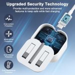 ⁦شاحن سريع من النوع C وUSB-C بقدرة 35 واط مع كيبل USB-C مضفر بطول 1 متر، محول طاقة PD 3.0، شحن عالمي لايفون 15/16 برو ماكس وبلس، ايباد، سامسونج S25/S24 الترا - شحن عالي السرعة وآمن⁩ - الصورة ⁦7⁩