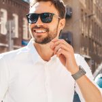 ⁦يو بيك سوار متوافق مع ساعة ابل الترا 2/الترا 49 ملم، سوار حلقي شبكي من الستانلس ستيل مع ابزيم بنمط المظلات لساعة ابل سلسلة 10 46 ملم، 9/8/7 45 ملم، SE2/SE/6/5/4 44 ملم، 3/2/1 42 ملم⁩ - الصورة ⁦8⁩