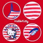 ⁦Sanrio Hello Kitty Girls' Nautical Design One Piece Swimsuit, Children's Swimming, Sizes 3 to 8 Years⁩ - الصورة ⁦6⁩
