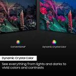 ⁦سامسونج تلفزيون سمارت 50 بوصة فئة كريستال 8 سلسلة 4K UHD HDR UA50AU8000UXZN، موديل 2021، اسود⁩ - الصورة ⁦3⁩