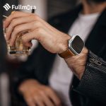 ⁦فولموسا سوار ساعة ابل من الجلد متوافق مع سوار ساعة ابل 42 ملم 44 ملم 45 ملم 49 ملم 38 ملم 40 ملم 41 ملم، سوار اي ووتش بديل لساعة ابل الترا 2/الترا سلسلة 9/8/7/6/5/4/3/2/1/SE/SE2⁩ - الصورة ⁦4⁩