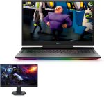 ⁦ديل نوت بوك G7-7700-i7-10750H/16GB/1TB SSD/8GB انفيديا RTX 2070 (TM)/بدون او دي دي/17.3 انش FHD/ويندوز 10 هوم/انجليزي عربي/اسود + شاشة العاب ديل 24 مجانية- S2421HGF - 60.47 سم (23.8 انش) - اسود (مجدد)⁩ - الصورة ⁦2⁩
