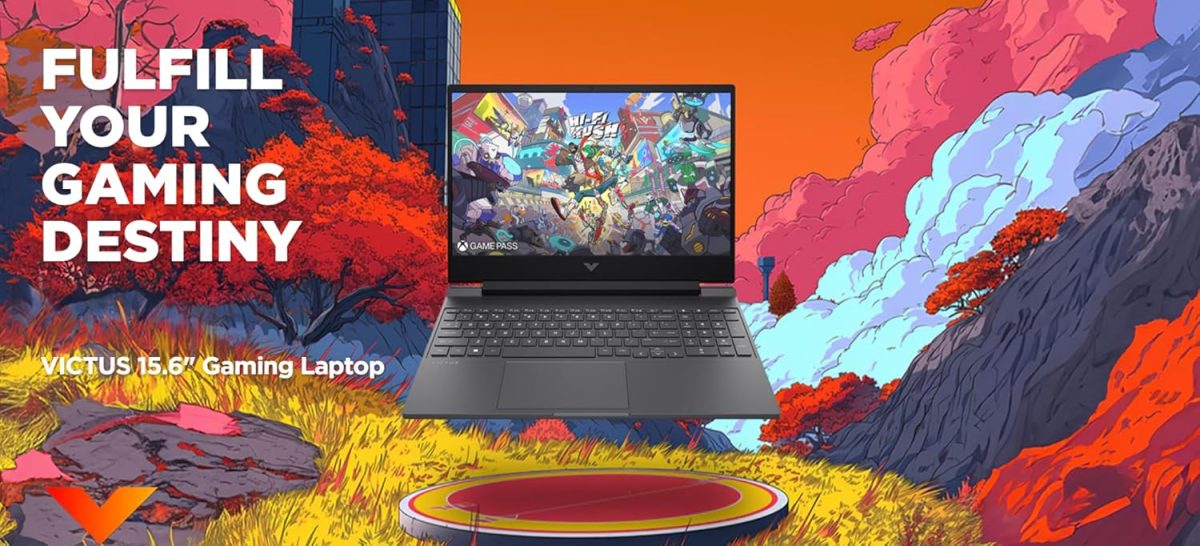 ⁦HP لابتوب العاب فيكتوس 15.6 انش FHD IPS 144Hz، AMD رايزن 5-8645HS، انفيديا جيفورس RTX 4050، واي فاي 6، كيبورد باضاءة خلفية، ويندوز 11 هوم، مع قاعدة ماوس (16GB RAM و1TB PCIe SSD)⁩ - الصورة ⁦2⁩