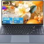 لابتوب العاب 16 انش i5 حتى 3.60GHZ، شاشة HD 1920×1200، 16GB RAM 1TB SSD، واي فاي 5، كاميرا ويب، BT5.0، منفذ HDMI صغير، ار جيه 45، كيبورد باضاءة خلفية، كمبيوتر العاب