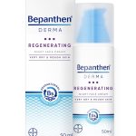 بيبانثين كريم مرطب ليلي للوجه ريجينيريتينج من ديرما 50 مل، مرطب للعناية بالوجه، كريم ليلي للبشرة الخشنة والجافة جدا