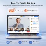 ⁦AOC لابتوب 16GB RAM 512GB SSD بشاشة FHD 15.6 انش (حتى 3.6GHz) ويندوز 11، خفيف ورفيع، هيكل معدني، كاميرا ويب، نوع C، USB3.2⁩ - الصورة ⁦7⁩