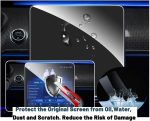 ⁦Screen Protector Foils Compatible With Mercedes For Benz S-Class W222 W223 2021-2025 Car GPS Navigation Screen Film Glass Protector Dashboard Display Film (21-25 S-class GPS film 12.8 inches)⁩ - الصورة ⁦6⁩