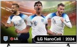 LG جهاز تحكم عن بعد ذكي نانو سيل نانو 81 بدقة 4K مقاس 75 بوصة بتقنية الذكاء الاصطناعي Hdr10 Webos24 2024 75Nano81T6A. لون اسود