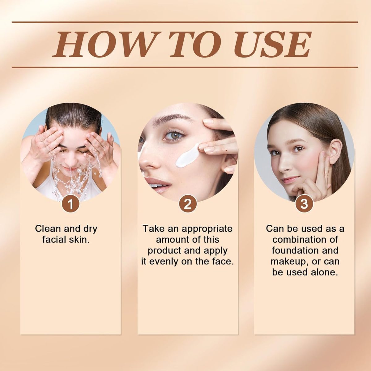 ⁦LBOYLOVE® Color Correcting CC Cream with SPF 25, Coverage Lightweight Foundation, Hydrating Serum, Even Skin Tone Makeup and Skin Care, Boost Radiance, Refine Skin Texture, Avoid Sun Damage (Light)⁩ - الصورة ⁦7⁩