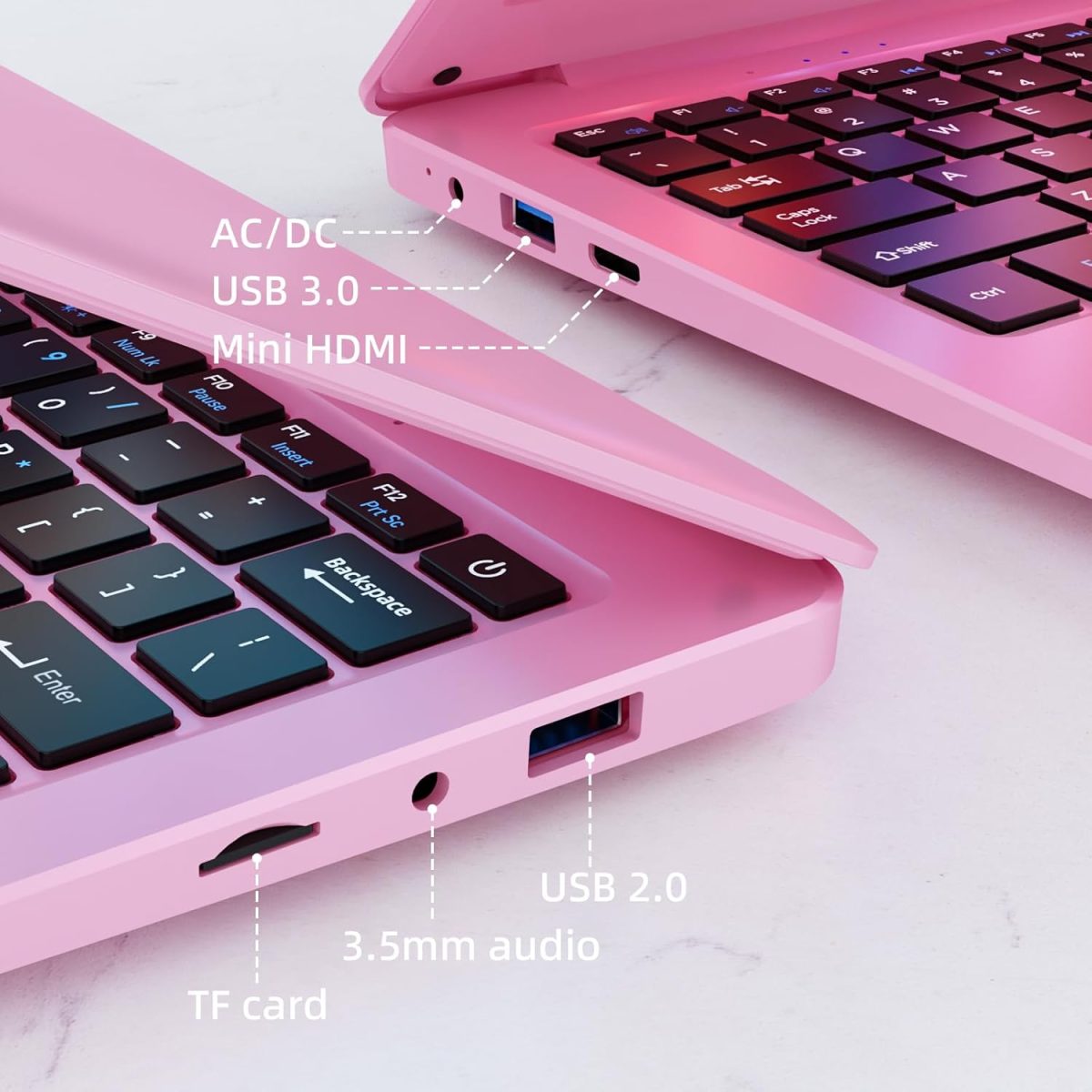 ⁦لابتوب 2025، لابتوب ويندوز 11.6 انش، معالج سيليرون N4000، ذاكرة RAM 8GB، تخزين 256GB، شاشة HD 11.6 انش، ويندوز 11، لابتوب للترفيه او استخدام الطلاب⁩ - الصورة ⁦2⁩