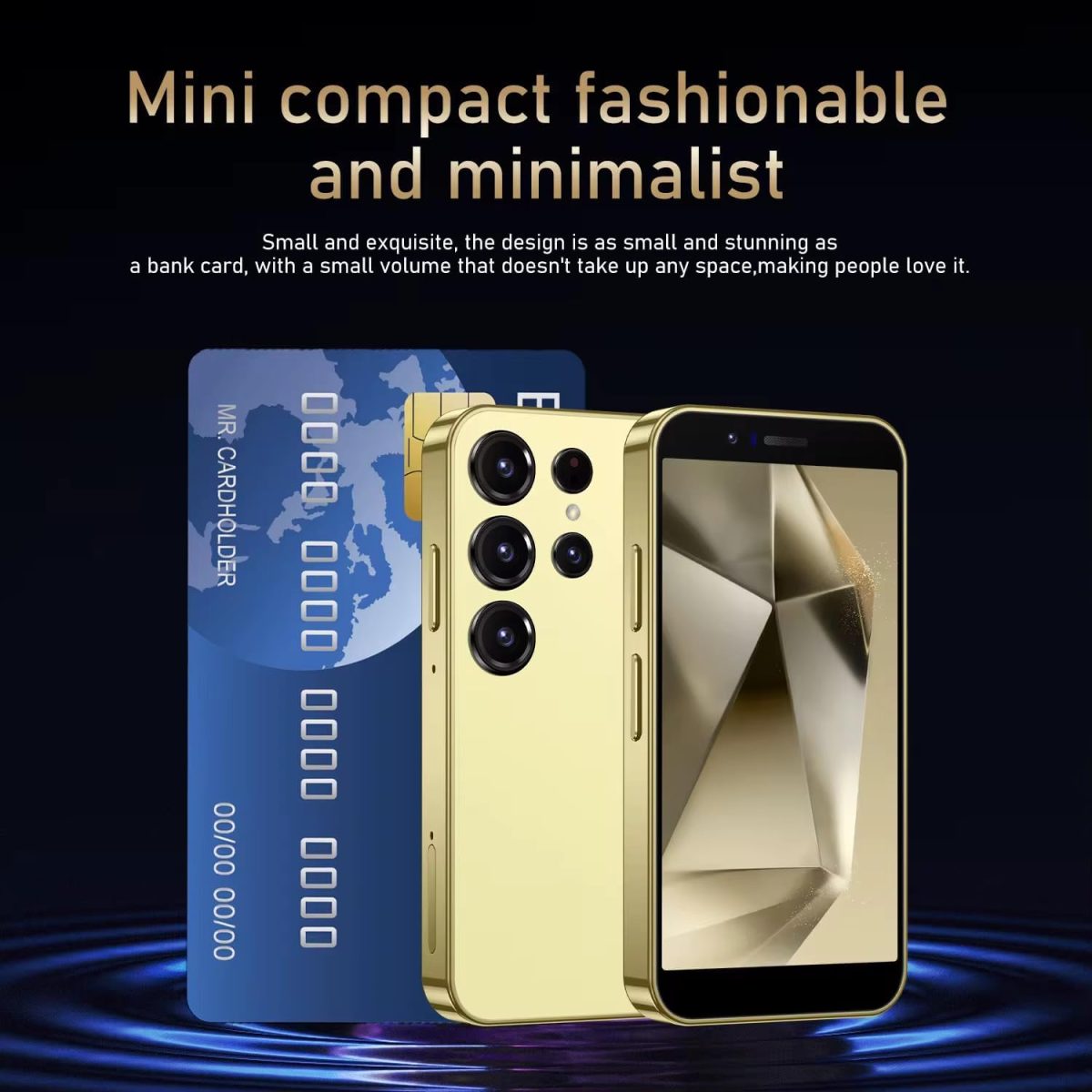 ⁦هاتف ذكي S24 الترا صغير، ذاكرة RAM 8GB وذاكرة روم 512GB، شريحتين اتصال، شاشة HD 3.5 انش، بطارية 2600mAh، كاميرا رباعية، معالج رباعي النواة، الوان متعددة⁩ - الصورة ⁦4⁩