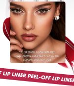 ⁦Peel Off Lip Liner, Matte Lip Stain, Natural Long Lasting, Transfer-Proof, Highly Pigmented,Red⁩ - الصورة ⁦6⁩