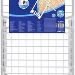 مجفف ملابس ابيض من فيليدا (181.5 × 55 × 88 سم المقاس غير مطوي) مصنوع من الراتنج الشمسي على شكل حرف X للاماكن الداخلية والخارجية بطول 20 متر، مقاوم للطقس وخفيف الوزن وثابت 157218