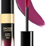 فيسز كندا احمر شفاه سائل مات برو من كومفي - رايز يور واين 03، 5.5 مل | يدوم لمدة 10 ساعات | لون كثيف | غني بزيت المكاديميا وزبدة الزيتون | خفيف الوزن فائق النعومة | لا يسبب الجفاف | بدون كحول