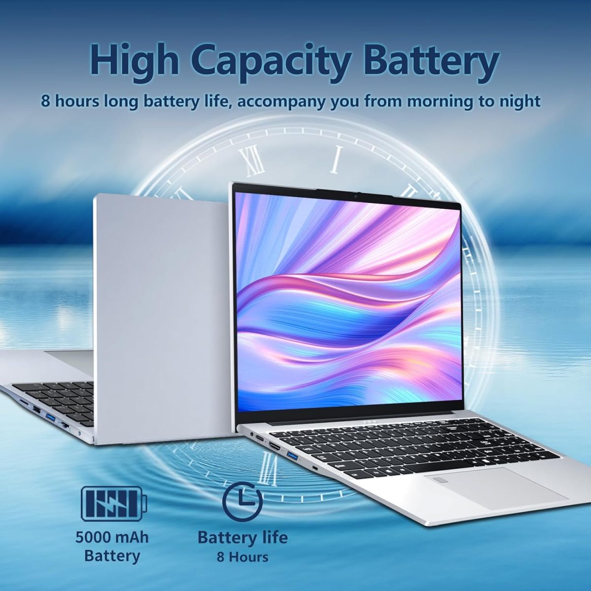 ⁦KUMNOSAL 2025 Gaming Laptop,15.6In Win 11 Laptop Computer with Quad Core-Core i7-1195G7 Processo(Up to 5.0GHz), 32GB DDR4 1TB Hard Drive for Business, School,Game, Offic⁩ - الصورة ⁦7⁩