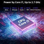 ⁦لابتوب 14.1 انش، معالج كور i7 (حتى 2.7GHz)، لاب توب للطلاب 8GB DDR3 256GB SSD، لابتوب FHD IPS واي فاي 5 بلوتوث 4.2 USB 3.0 × 3 منافذ ايثرنت ×1 منفذ HDMI ×1 فتحة SD ×1 مقبس صوت⁩ - الصورة ⁦2⁩