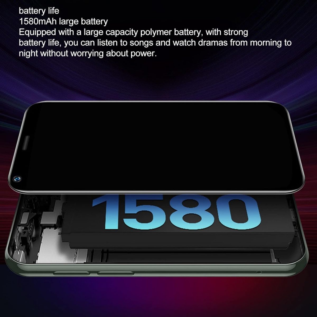 ⁦هاتف ذكي صغير ثنائي شرائح الاتصال 3G، ذاكرة RAM 1GB وروم 8GB، اندرويد 6.0 غير مقفل للاطفال الصغار، شاشة 2.5 انش جيب (ابيض)⁩ - الصورة ⁦8⁩