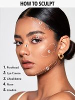 ⁦شيجلام قلم كونتور كريمي من سناتش اند ديفاين ستيك يدوم طويلا بتركيبة عالية الاصطباغ ومقاومة للعرق لنحت الوجه خفيف الوزن وناعم وطبيعي (جولدن صن)⁩ - الصورة ⁦6⁩