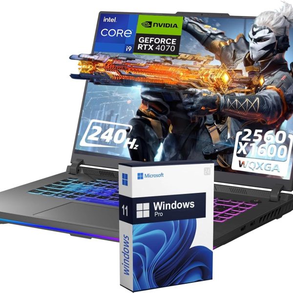اسس لابتوب العاب روج ستريكس G16 16 انش 240Hz انتل i9-14900HX(24 نواة)، انفيديا جيفورس RTX 4060، ذاكرة RAM DDR5 64GB، SSD 4TB، واي فاي 6، كيبورد باضاءة خلفية، ويندوز 11 برو