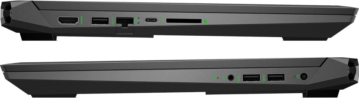 ⁦HP لابتوب العاب بافليون 15-DK0056WM / 15-DK0096WM - شاشة 15.6 انش FHD IPS، انتل كور i5-9300H، 8 جيجا، 256 جيجا اس اس دي، انفيديا جي تي اكس 1650 4 جيجا، ويندوز 10، كيبورد انجليزي، اسود (ضمان لمدة عام)⁩ - الصورة ⁦4⁩